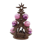 Árbol De Navidad Con Nacimiento 3d Madera Mdf