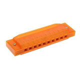 Armonica Parquer Plastico Naranja 10 Celdas En Do