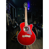 Violao EpiPhone J-200 Ec Studio Parlor Solid Top - Wine Red