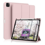 Funda Para iPad 12 Pro Con Soporte De Lapiz-rosa
