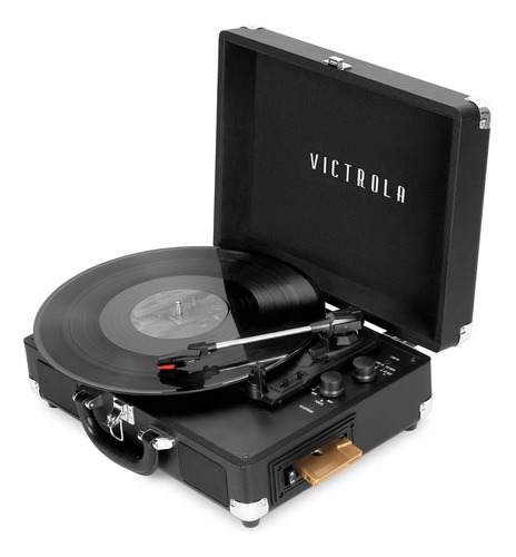 Tocadiscos Victrola Vsc-500btc-blk De Vinilo Con Tapa