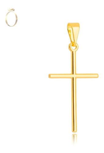 Pingente Cruz Crucifixo Banhado A Ouro 18k - Garantia 1 Ano