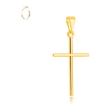 Pingente Cruz Crucifixo Banhado A Ouro 18k - Garantia 1 Ano