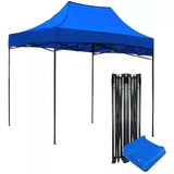 Carpa Plegable 2x3 Azul Toldo Con Armazón Armado Rápido