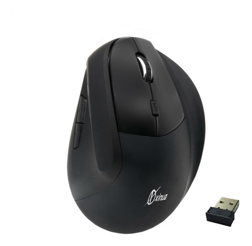 Mouse Xinua M5 Vertical Ergonomico 6 Botones Recargable Usb