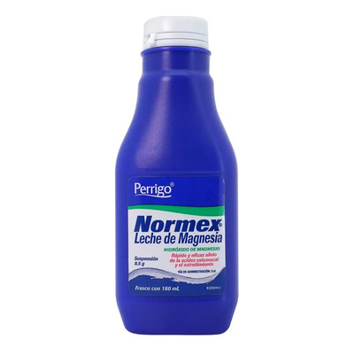 Leche De Magnesia Normex Suspensión, 1 Frasco 180 Ml | MercadoLibre