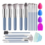 21pzs Brochas De Maquillaje Base Profesional Kit Con Esponja