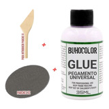 Kit Para Pegar Cuero Parches + Glue + Inserta Parche 