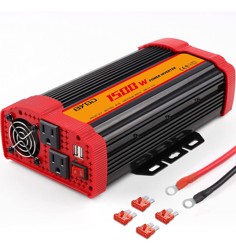 Inversor De Corriente De 1500 W Dc 12 V A 110 V Ca Convertid