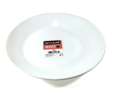 X6 Plato Postre 19cm Zelie Luminarc Arcoroc Arcopal Templado