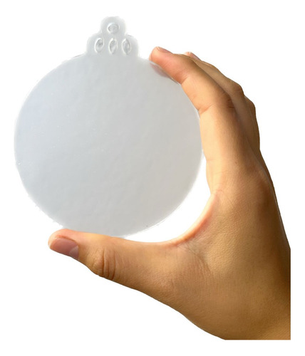 25 Esfera De Acrílico Transparente De 10 Por 12 Cm Navidad 