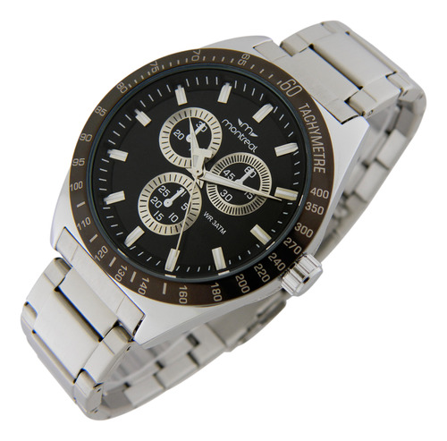 Reloj Pulsera Montreal Hombre Ml1301 Metálico Resist Al Agua