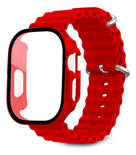 Correa Ocean + Funda Protectora Para Apple Watch Ultra 49 Mm