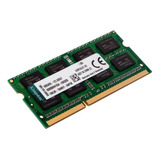 Memória De Notebook Kingston 4gb Ddr3-para Notebook 1600mhz