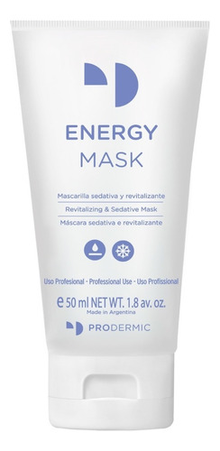 Máscarilla Gel Pro Energy Mask 50 Ml Prodermic Caba Tipo De Piel Sensible
