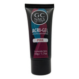 Acri-gel Para Modelado Uñas Rosa, Blanco Y Cristal. Gc Nails Color Pink