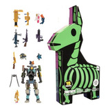 Toy Fortnite Supply Lhama Com Kit De 10 Cm, Boneco, 9 Armas