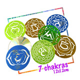 Set Stencils Plantilla Mandala 7 Chakras Meditacion Energia