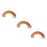 Pack X 3 Perchas Arco Iris Perchero Organizador Arcoiris 