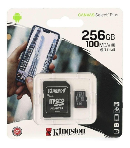 Memoria Micro Sd 256gb Kingston Clase 10 Original