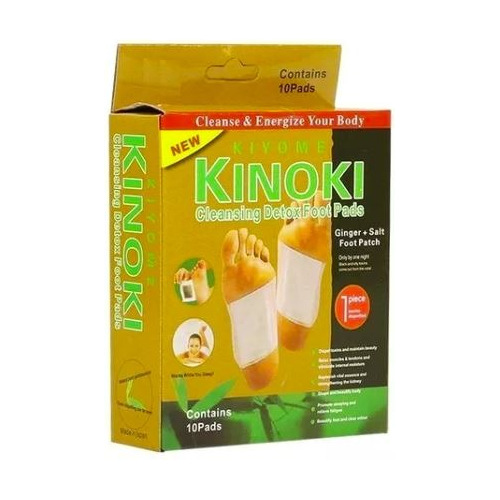 40 Parches Desintoxicantes De Pies Kinoki Ginger + Sal