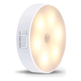 Luminaria Lampada Led S/ Fio Com Sensor Presença Carregavel Cor Branco