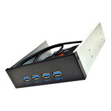 Panel Frontal Usb Hub 4 Puertos Usb 3.0 19 Pines A 4