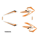 Kit Adesivo Protetor 4 Lander Xtz 250 2009 Yamaha Laranja 