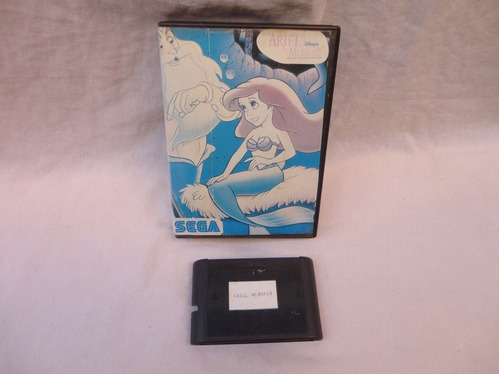 Ariel Mermaid Chipado Para Mega Drive + Caixa De Locadora