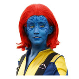 Peluca De Mystique Para Cosplay, Rojo