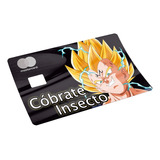 Vegeta Ssj Sticker Para Tarjeta Bancaria Acabado Holográfico