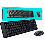 Kit Teclado E Mouse S Fio Longitech Mk 220