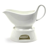 Salsera De Porcelana Norpro Con Soporte Y Vela, 16 Oz, Color