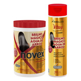  Pack Shampoo + Tratamiento Brillo Magico Agua De Arroz Novex