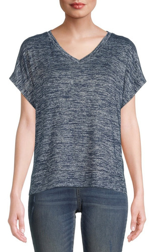 Blusa, Time And Tru Women's Short Sleeve Textured Top