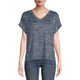 Blusa, Time And Tru Women's Short Sleeve Textured Top