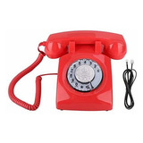 Corded Telephone Retro Rotary Dial Wired Telephone Vintage
