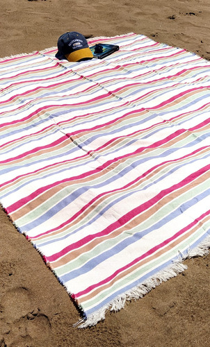 Lona Playera - Manta Picnic  - Camping  175 X 150 Cm