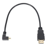 S Micro-hdmi De Ángulo Recto De 30 Cm Macho A Hdmi Macho S