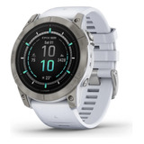 Reloj Smartwatch Epix Pro G2 Garmin 51mm Zafiro Amoled S.a Color Del Bisel Titanio Con Malla Whitestone