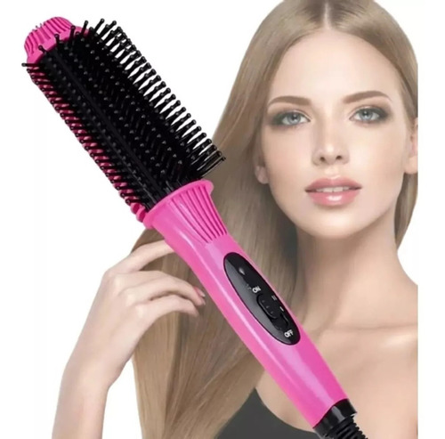 Cepillo Plancha Para Cabello 2 En 1 Pelo Plancha Y Rizador 