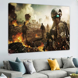 Cuadro Soldados Warzone Guerra Canvas Grueso Cod15 60x40