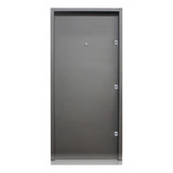 Puerta Doble Chapa 18 Inyectada Kit De Seguridad 0.90 X 2.00 Color Gris Grafito Antioxido