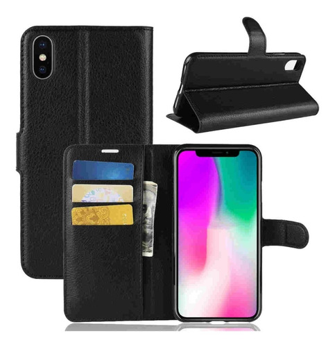 Capa Capinha Carteira Top Flip Wallet Para iPhone XR 6.1 Pol