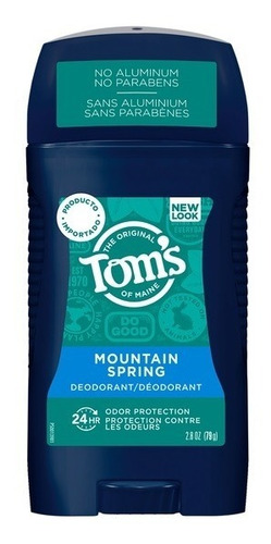 Desodorante Para Hombre Toms Mountain Spring Sin Sudor 24hr