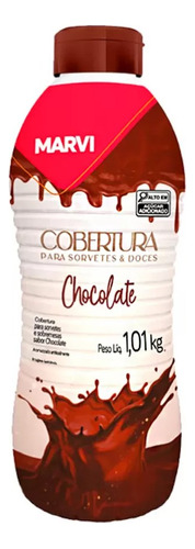 Cobertura Para Sorvete Sabor Chocolate Marvi 1,01kg