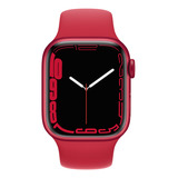 Apple Watch Series 7 (gps, 41mm) - Caja De Aluminio Color Rojo - Correa Deportiva Rojo