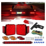 Wan Kit De Luces Led Para Remolque Luces Traseras Cuadradas