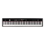 Piano Electrico 88 Teclas Martillo + Ritmos Nux Npk20 Color Negro