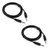 Pack X2 Cable Auxiliar 3.5mm Macho Macho 1.3 Metros Audio 